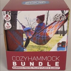 Equip Cozy Hammock Bundle Hammock Travel Pillow And Fleece Blanket
